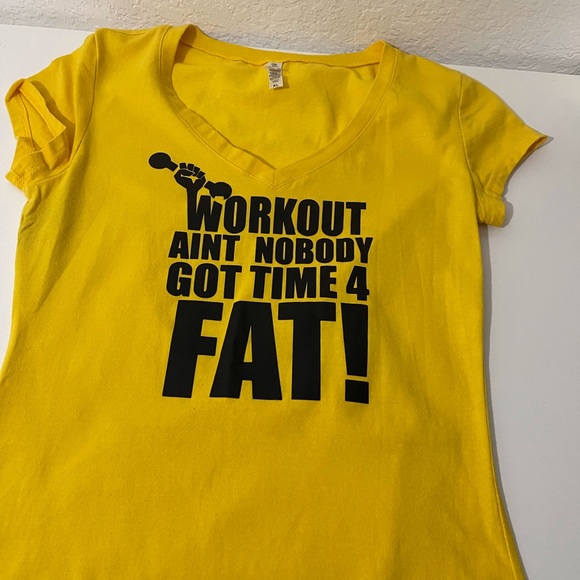 Gym Athletic Bright Yellow Graphic Tee - Picture 5 of 6
